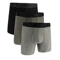 Under Armour Perf Tech Solid 6in 3Pack Steel Heather  Férfiboxeralsó