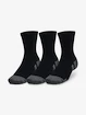 Under Armour  Performance Cotton 3p Mid-BLK  Gyerek zokni