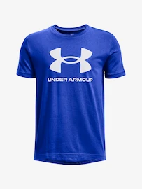 Under Armour SPORTSTYLE LOGO SS-BLU Fiúpóló
