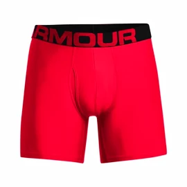 Under Armour Tech 6in 2Pack Red Férfiboxeralsó