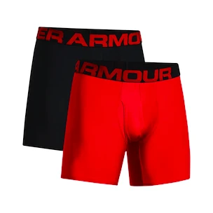 Under Armour  Tech 6in 2Pack Red  Férfiboxeralsó S