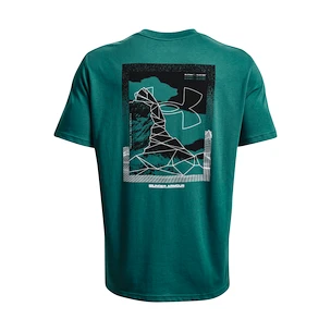 Under Armour  UA OUTLINE SYMBOL GRID SS-BLU Férfipóló