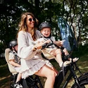 Urban Iki  BIO Front seat Oishi Beige/Bincho Black Kerékpáros gyerekülés