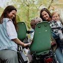Urban Iki  Rear seat Carrier mounting Icho Green/Bincho Black Kerékpáros gyerekülés