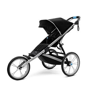 Thule Glide 2 babakocsi behelyezett kézifékütközőkkel