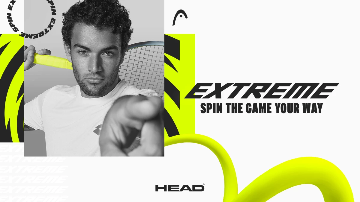Matteo Berrettini Head Graphene 360+ Extreme teniszütőkkel játszik