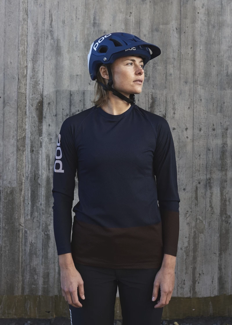 POC MTB Pure LS Turmalin Navy/Axinite Brown