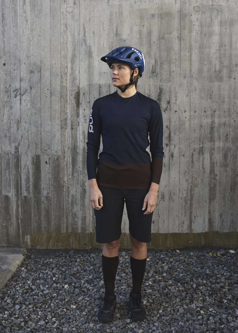 POC MTB Pure LS Turmalin Navy/Axinite Brown