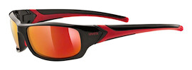 Uvex Sportstyle 211 kerékpáros szemüveg, fekete-piros