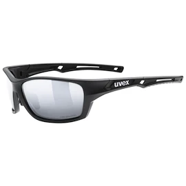 Uvex Sportstyle 232 P Black Mat / Polavision Mirror Silver (Cat. 3) Sportszemüveg