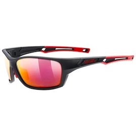 Uvex Sportstyle 232 P MAT Black/Red Sportszemüveg