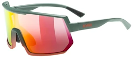 Uvex Sportstyle 235 Moss Green Grapefruit Mat/Mirror Red (Cat. 2) Sportszemüveg