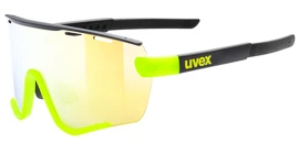 Uvex Sportstyle 236 Set Black Lime Mat/Mirror Yellow (Cat. 2) + Clear (Cat. 0) Sportszemüveg