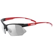 Uvex Sportstyle 802 Vario kerékpáros szemüveg, fekete-piros