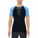 UYN Marathon OW Shirt SH_SL férfi futó póló, fekete - kék