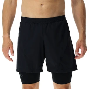 UYN  RUNNING EXCELERATION OW PERFORMANCE 2IN1 SHORT Black Férfirövidnadrág XL