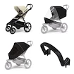 Városi babakocsi Thule Urban Glide 4-wheel Soft beige + Biztonsági rúd + Esővédelem + Szúnyogháló