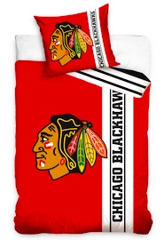 Vászonból készült NHL Chicago Blackhawks öv, 135x200 + 80x80 cm