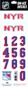 Védősisakszám Sportstape  ALL IN ONE HELMET DECALS - NEW YORK RANGERS