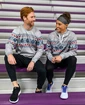 Warrior  Xmas Hoody Grey Férfi-melegítőfelső