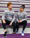 Warrior  Xmas Hoody Grey Férfi-melegítőfelső