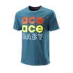Wilson  Ace Ace Baby Tech Tee Blue Coral Férfipóló