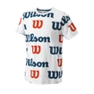 Wilson  All Over Logo Tech Tee B White Gyerekpóló