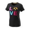 Wilson  Love Earth Tech Tee W Black Női póló