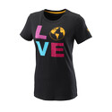 Wilson  Love Earth Tech Tee W Black Női póló