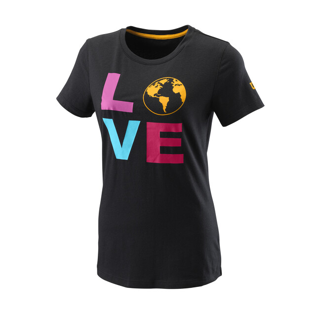 Wilson  Love Earth Tech Tee W Black Női póló