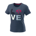 Wilson  Love Earth Tech Tee W China Blue Női póló M