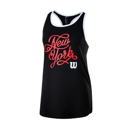 Wilson NYC Calligra Tech Tank Black Női ujjatlan póló