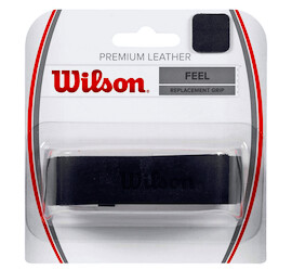 Wilson Premium Leather Grip fekete bőr teniszütő grip