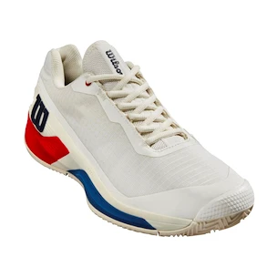 Wilson Rush Pro 4.0 Clay Snow White/Wilson Red  Férfiteniszcipő EUR 47 1/3