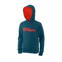 Wilson  Script Cotton Hoody Y Blue Coral  Gyerek-melegítőfelső