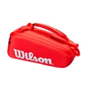Wilson  Super Tour 6 Pack Red  Táska teniszütőhöz