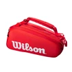 Wilson  Super Tour 9 Pack Red  Táska teniszütőhöz