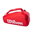 Wilson  Super Tour 9 Pack Red  Táska teniszütőhöz