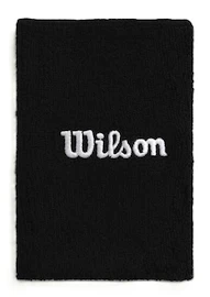 Wilson Wide Terry Wristbands Black Csuklópántok