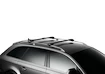WingBar Edge fekete tetőcsomagtartó tetőkorláttal (hagus) rendelkező BMW 3-series Touring 5-ajtós kombihoz 1996-1999, 2000-2001, 2002-2005