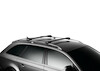 WingBar Edge fekete tetőcsomagtartó tetőkorláttal (hagus) rendelkező Mazda 6 (MK II) 5-ajtós kombi gépjárműhöz, 2006-2012