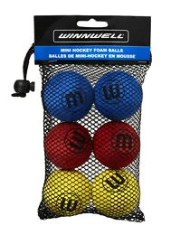 WinnWell Knee Hockey Ball 50mm 5g Eva Multicolour 6-pack Labda