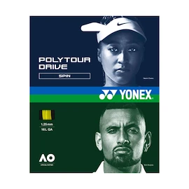 Yonex Poly Tour Drive Flash Yellow 125 (12 m) Teniszütő húrozása